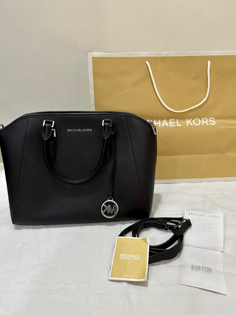 Michael michael kors ciara new arrivals small saffiano leather satchel