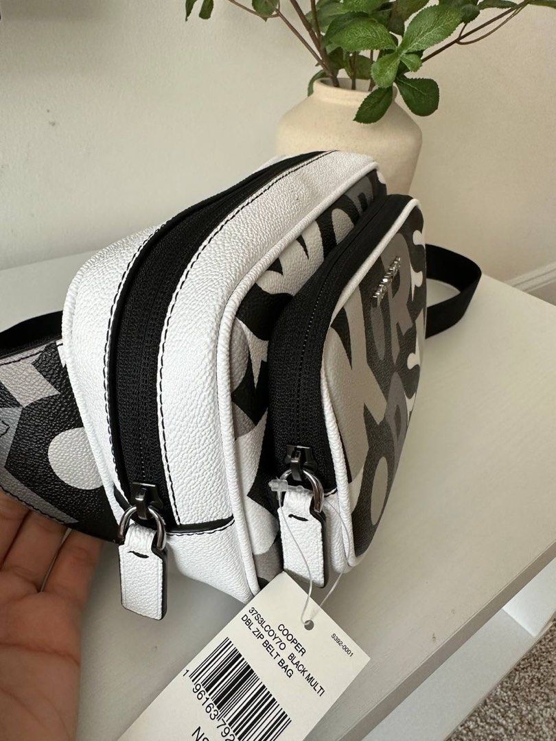 Michael kors double zipper sales signature belt bag