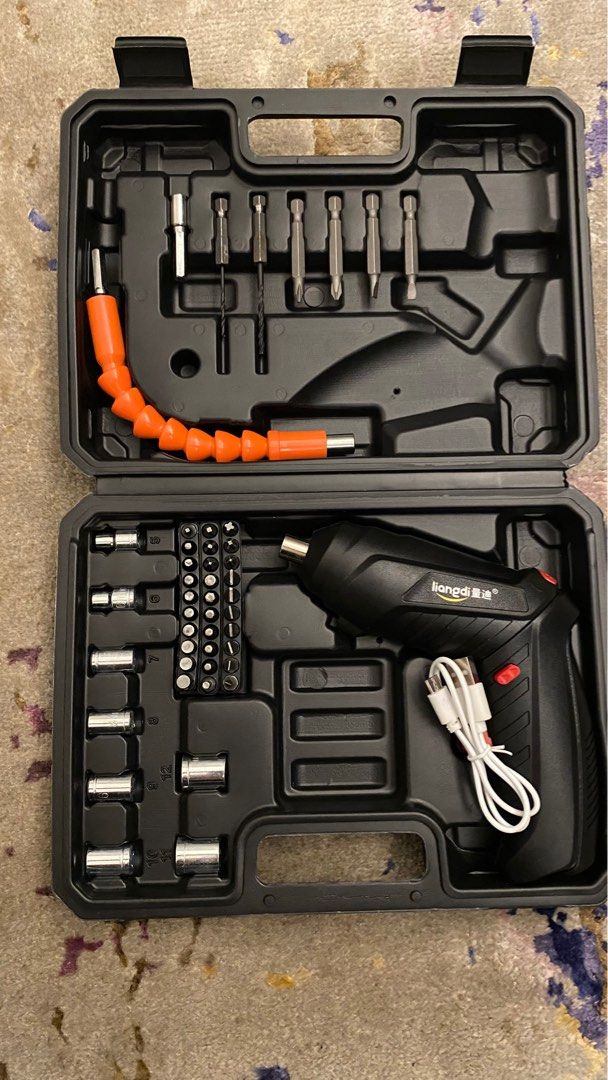 Mini Electric Screwdriver Set / USB Power Tool Kit / Cordless Drill Set ...