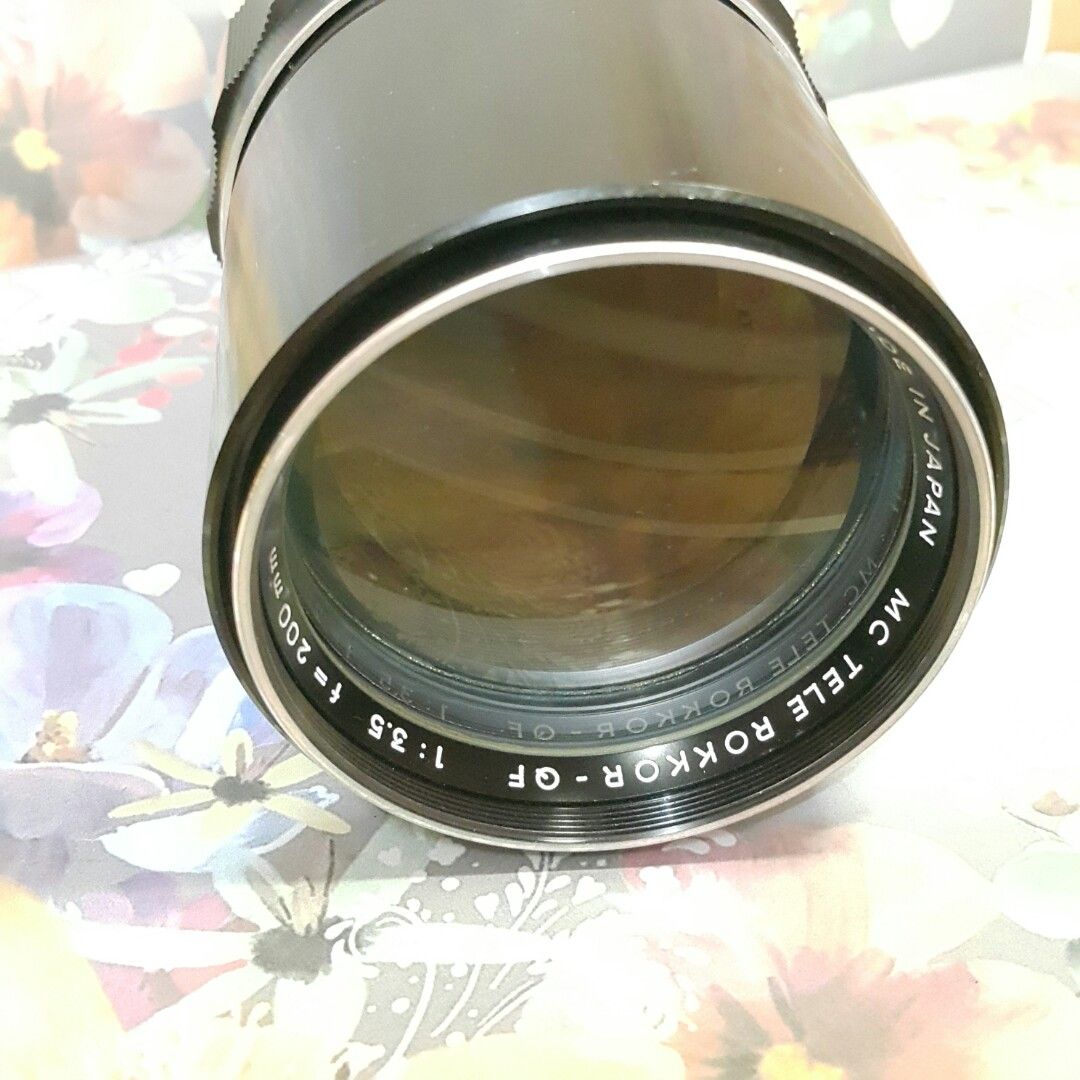 Minolta 200mm F3.5 excellent (Category: Lens & Kits) located in Paranaque City. Submitted by vintagepopsicle (Listing ID 1257230368, Image 1). Description: Minolta MC Tele Rokkor 200mm F3.5 in excellent working condition. Clean Glass with no fungus or haze and barely/minimal signs of use. See photos to appreciate. Clean and snappy aperture. Gcash and Lalamove. Vintage items are sold as they are so pls manage your expectations..