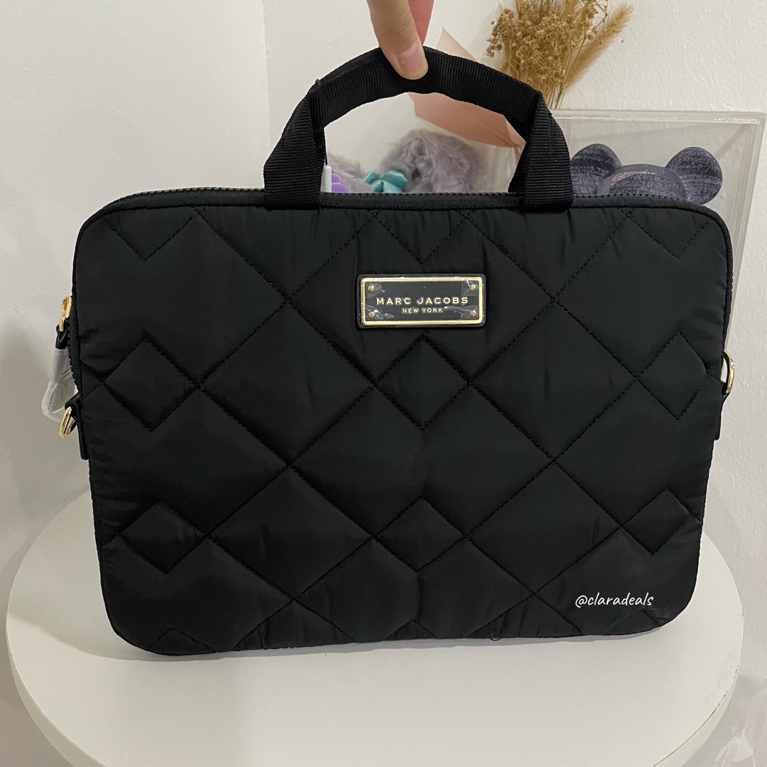 MJ Quilted Laptop Nylon Bag, Luxury, Bags & Wallets on Carousell