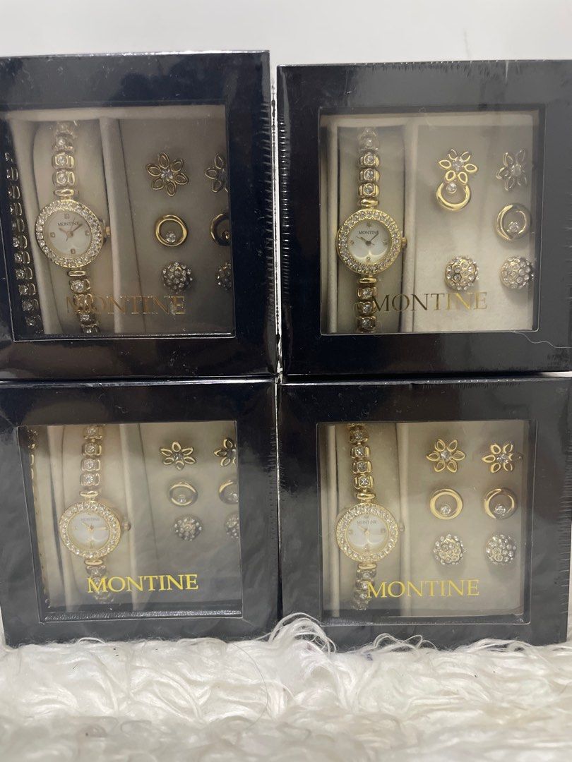 Montine watch hotsell and jewellery set