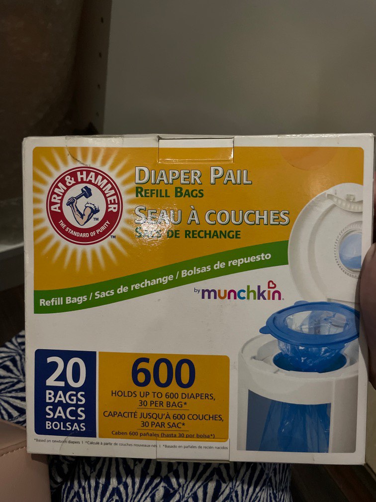 Munchkin Diaper Pail Refill Bags, Babies & Kids, Baby Nursery & Kids