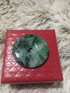 Myanmar rare green jade pendant