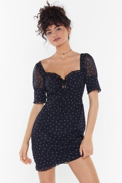 Nasty Gal You Dot it Good Polka Dot Mini Dress Women s Fashion