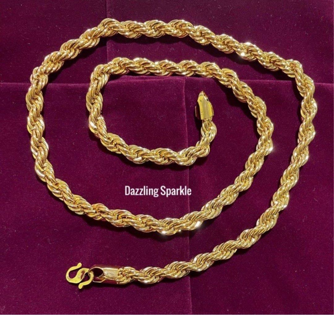 Real gold hotsell engraved necklace
