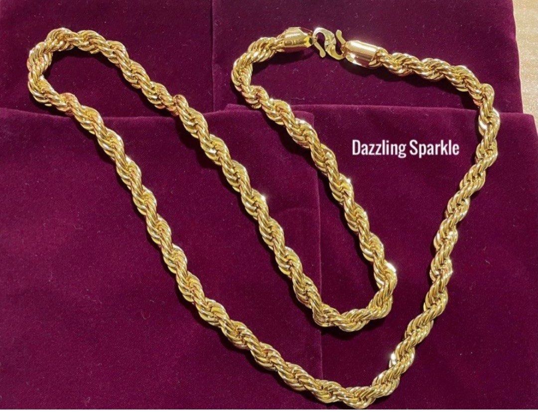Real gold clearance engraved necklace
