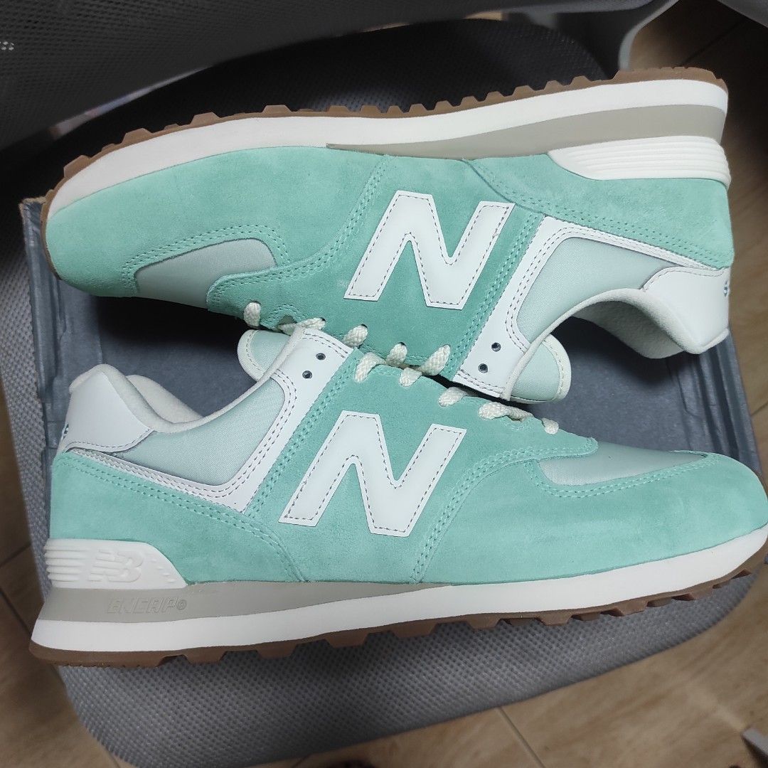 New Balance 574 Turquoise Green Men s Fashion Footwear Sneakers