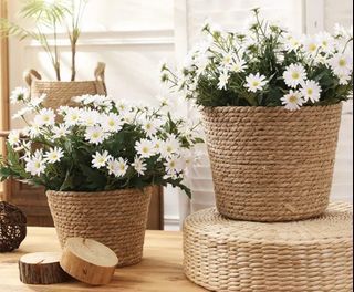 New Grass Rattan Flowerpot Flower Basket