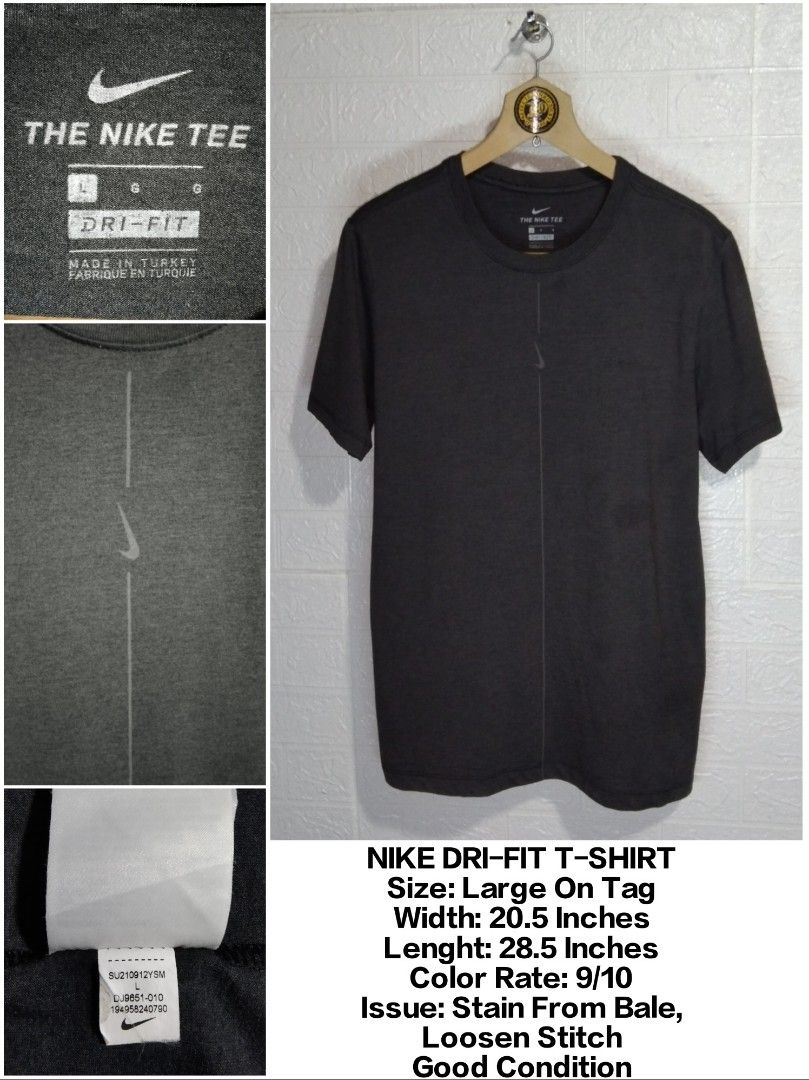 Nike dri deals fit shirt dimensions