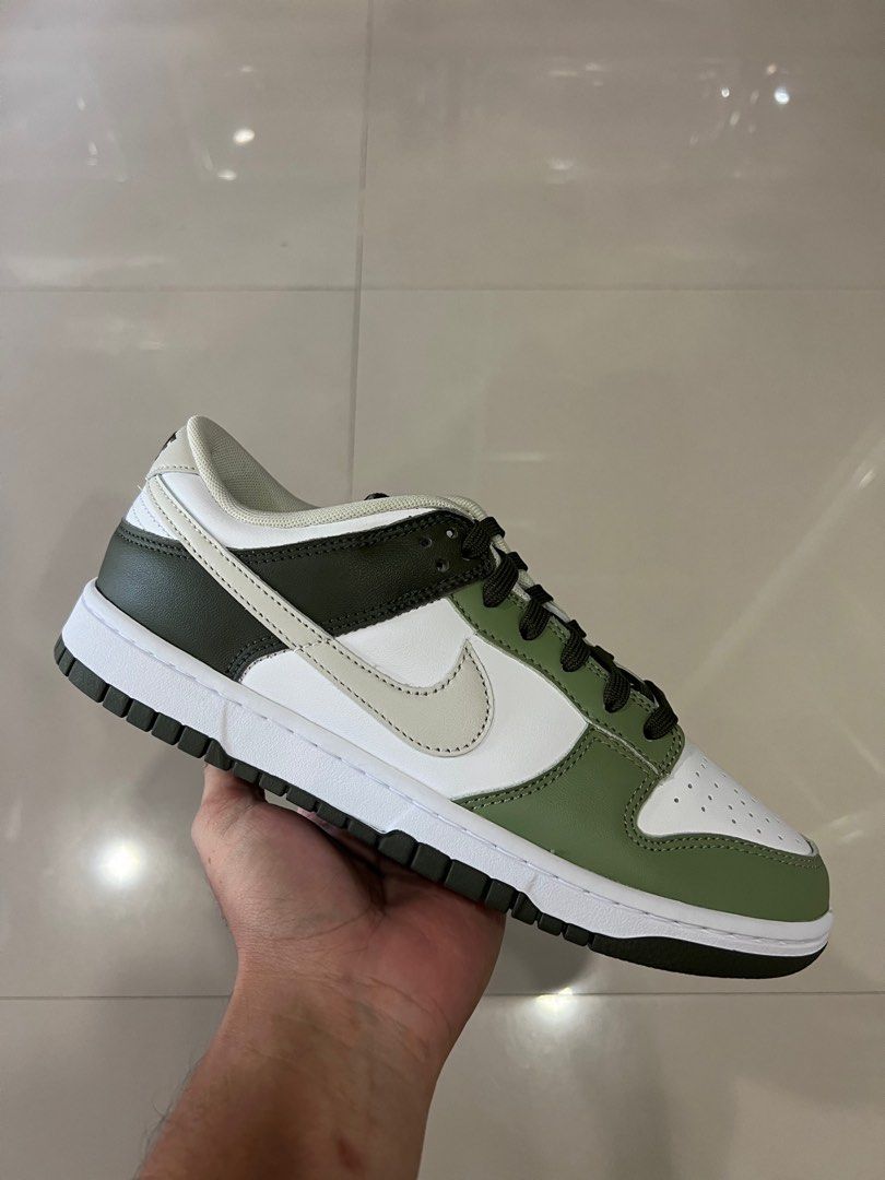 dunk low black oil green stockx