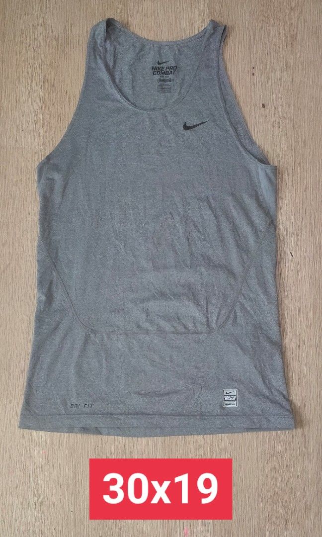 Nike pro combat compression tank top, Men's Fashion, Activewear on Carousell
