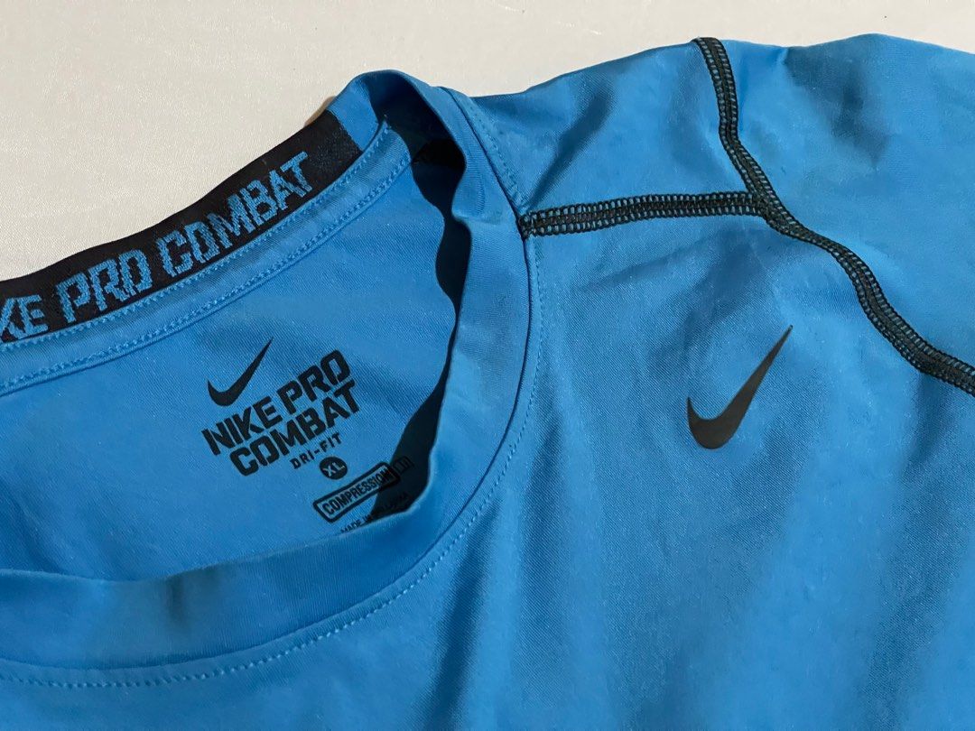 Nike Pro Combat Dri Fit Shirt (Category: Activewear) located in Orani. Submitted by olshop2 (Listing ID 1257304680, Image 3). Description: Size: XL KIDS fit type Can fit Xs-S Women’s LIKE NEW EXCELLENT CONDITION .