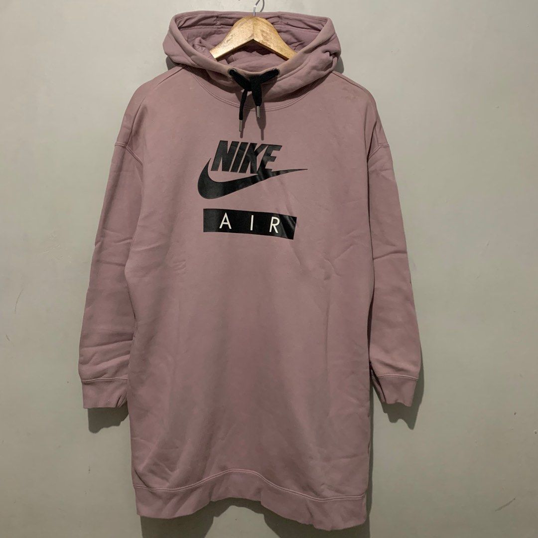 NIKE SPORTSWEAR AIR HOODIE DRESS Barely Grape Black