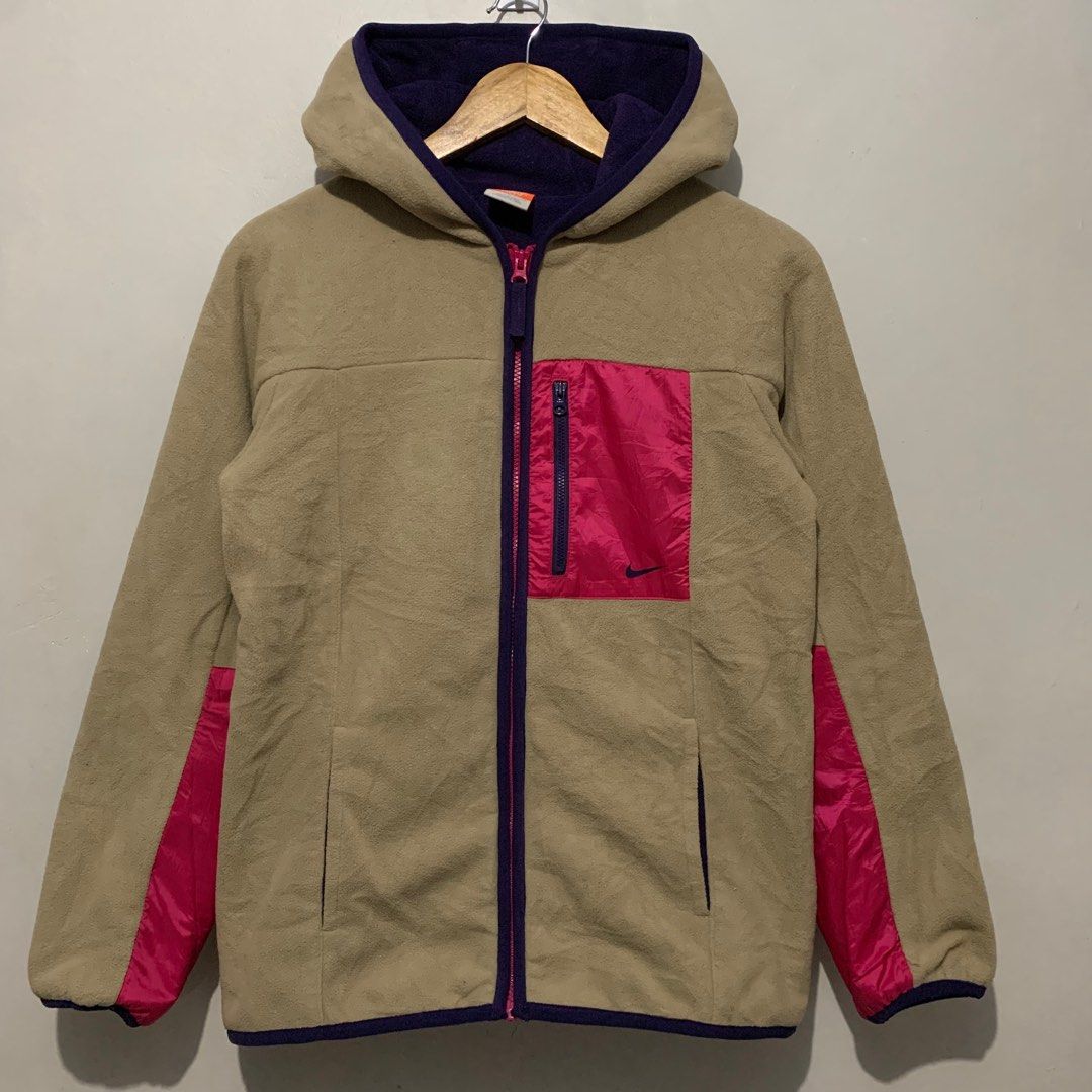 NIKE VINTAGE 90S MOUNTAIN WOOL FLEECE HOODED JACKET, Men's Fashion