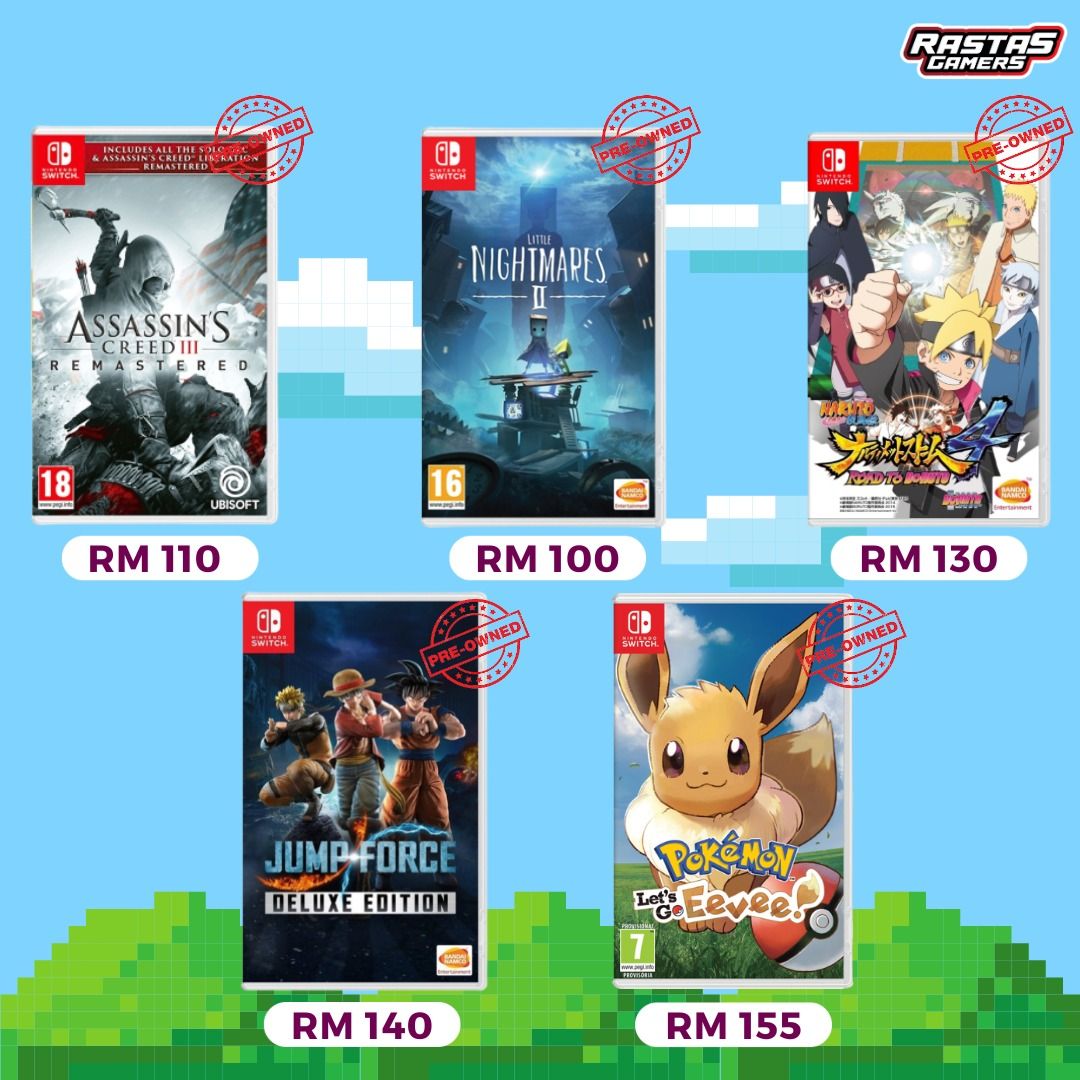 Pre used nintendo switch games deals