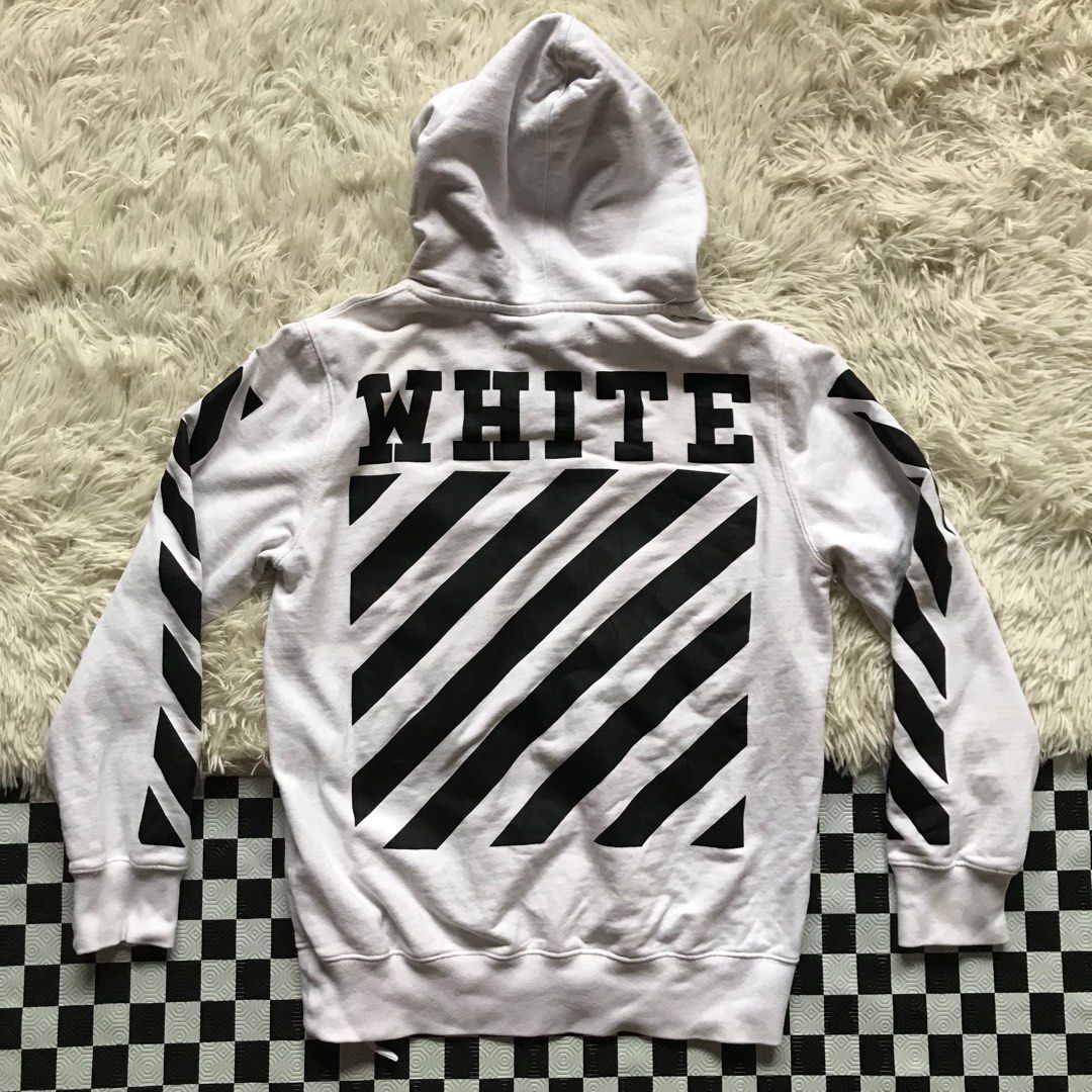 Off white classic stripe hoodie online