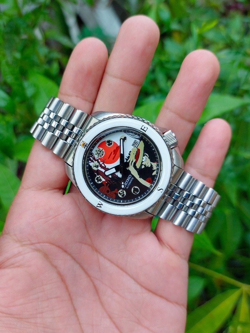 Original Pre owned Seiko ONE PIECE Mod Automatic Diver s Watch