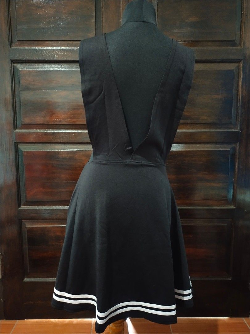 Overall online mini skirt
