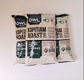 Owl Brand Kopitiam Roast ☆ 500g ☆ Arabica Beans ☆ Heritage Blend Coffee Powder ☆ Authentic Straits Asian