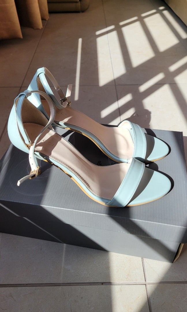 Pale Blue Strappy Heels Beauty Personal Care Foot Care on