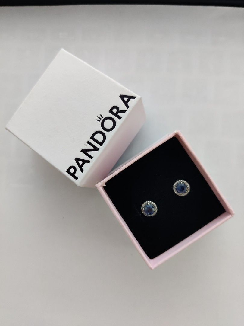 Pandora shop sapphire earrings