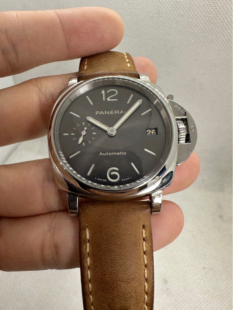 Panerai Luminor Due PAM 755 Grey 38mm Automatic Luxury Watches