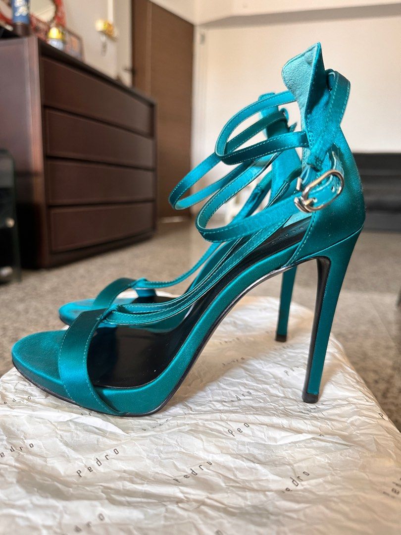 Dark outlet teal heels