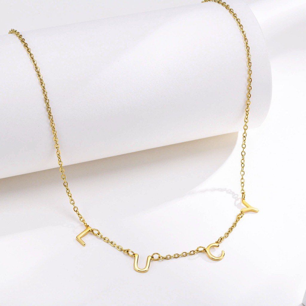 Custom sale text necklace