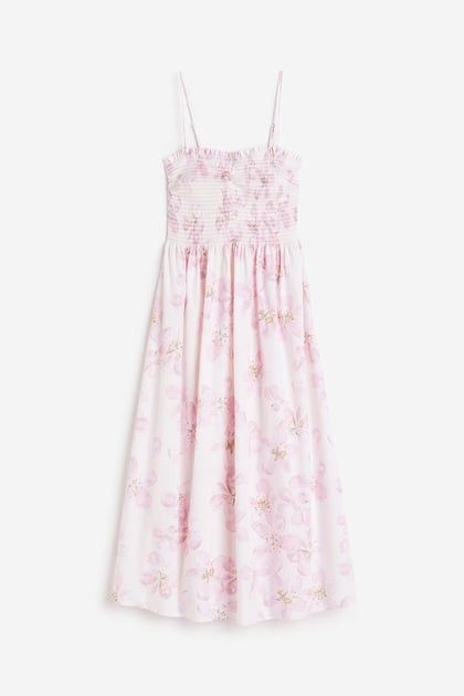 h&m pink and white dress Baby - Light Pink/White Striped Printed Jersey Dress - Size: 6-9M