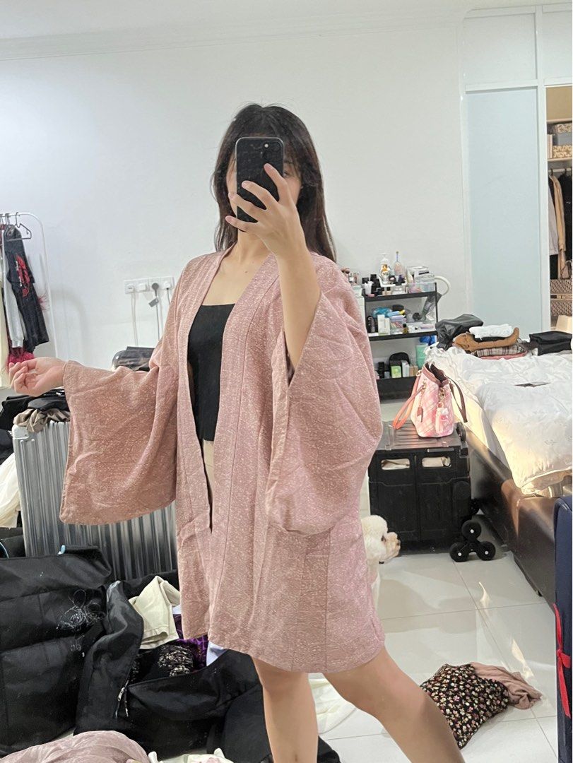 Kimono on sale cardigan pink