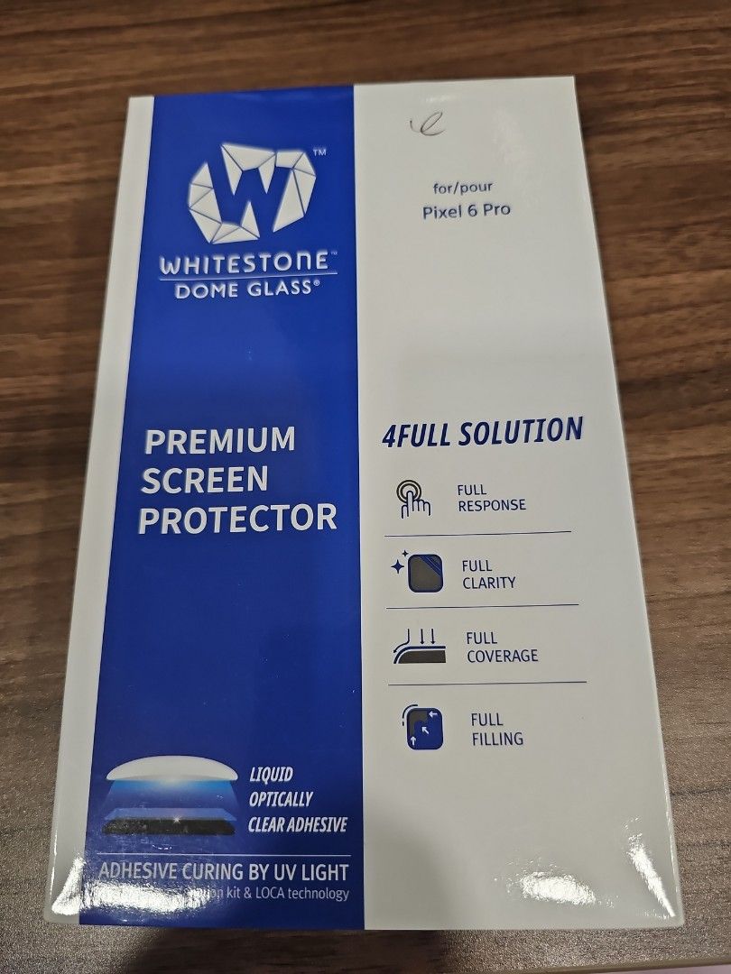 Pixel 6 pro whitestone dome glass screen protector, Mobile Phones