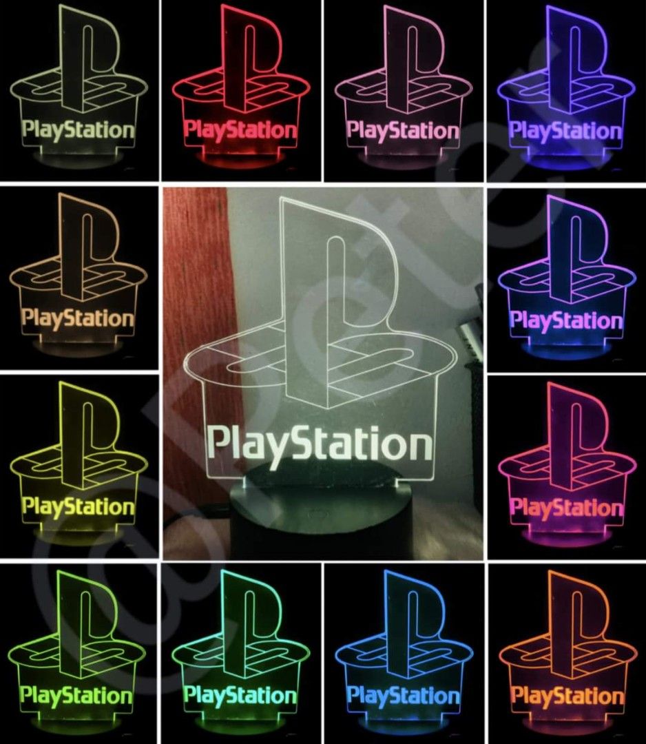 PlayStation / Gamers ACRYLIC VISION NIGHTLIGHT (Category: In-Game Products) located in Manila. Submitted by electronicsatbphub (Listing ID 1257215808, Image 1). Description: PlayStation / Gamers ACRYLIC VISION NIGHTLIGHT Colorful LED Light Creative Touch 3D Illusion Table Lamp 3D Stereoscopic Illumination for ₱300 each only❕ PACKAGE INCLUDES: ✔1x Optical acrylic panel, size: 200x150x4mm ✔1x Lamp Base, size: 85x40mm ✔1x Micro USB cable ✔1x User ma