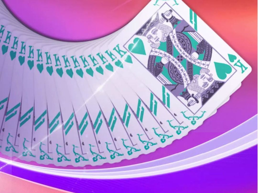 Poker Cards Tally Ho Fan Back Arrow (Tiffany Blue / Seafoam Green