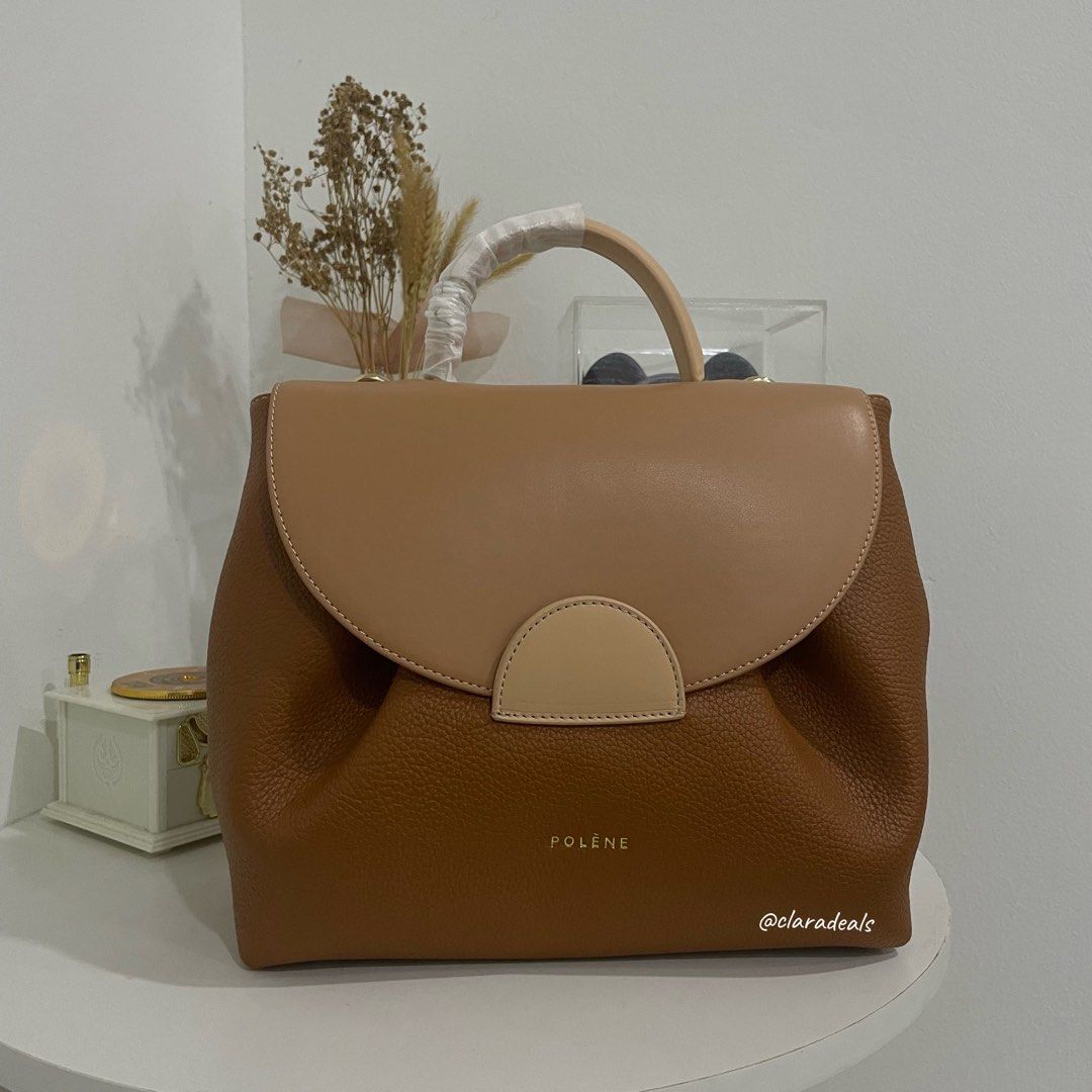 Polene Numero Un Nano Tan Textured Leather, Luxury, Bags & Wallets on  Carousell