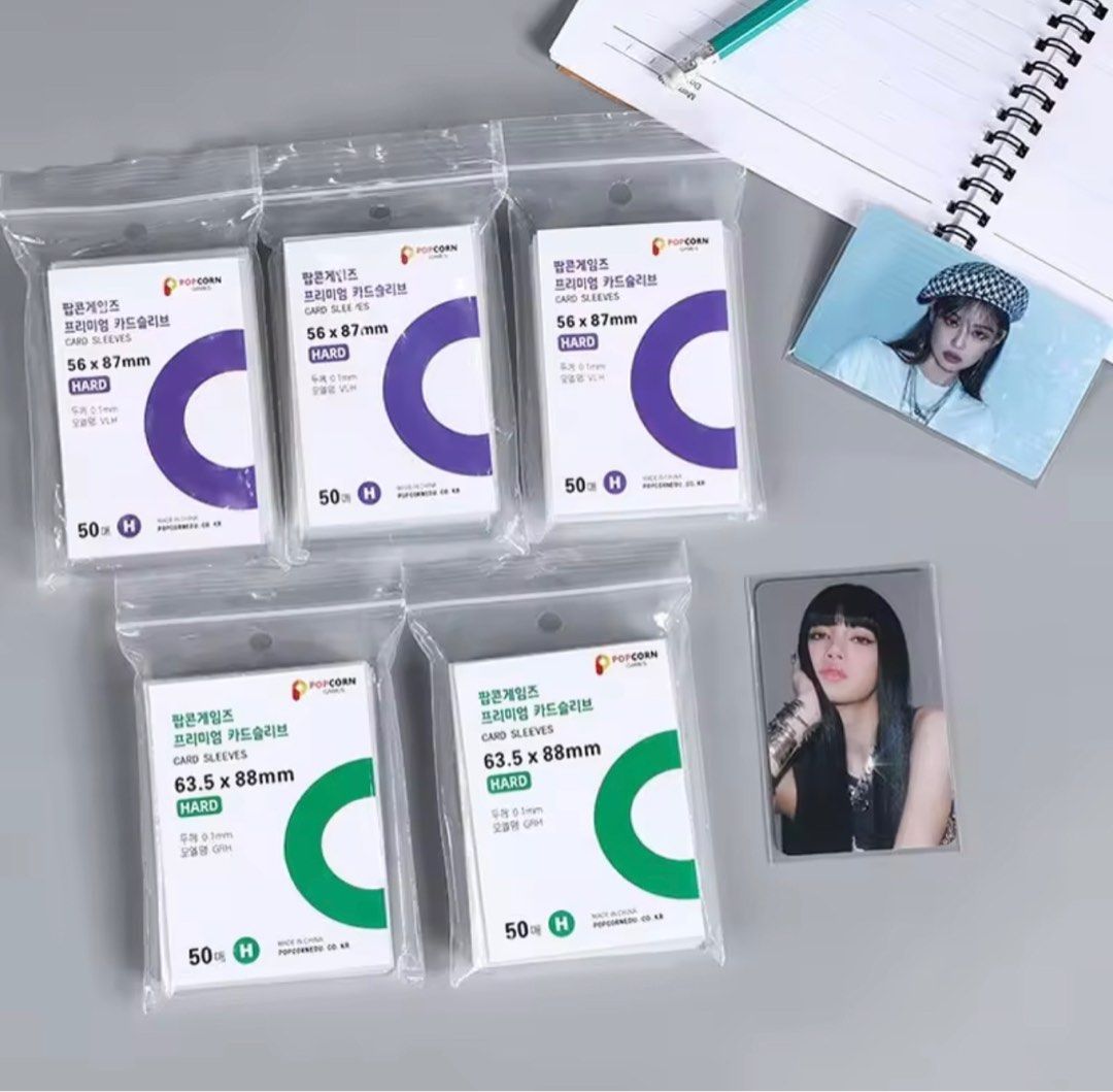 Popcorn Sleeves for Kpop Cards, Hobbies & Toys, Memorabilia & Collectibles, KWave on Carousell