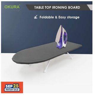 Portable Mini Table Top Wooden Ironing Board 32 x 12 ( 80 X 30 CM )