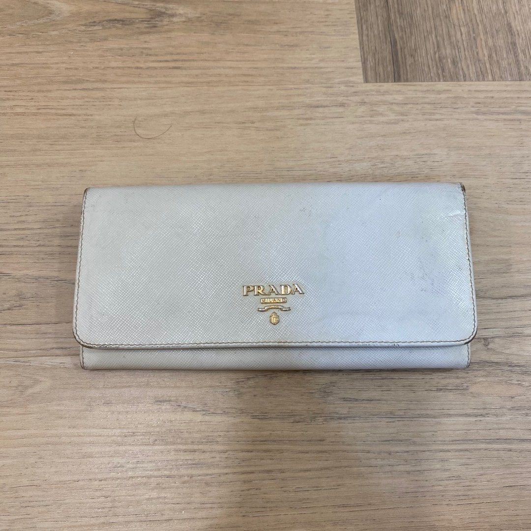 Pink Prada Long Wallet, Luxury, Bags & Wallets on Carousell