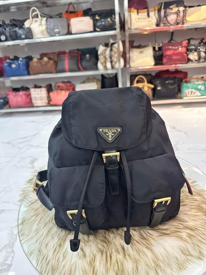 Prada vela backpack small store