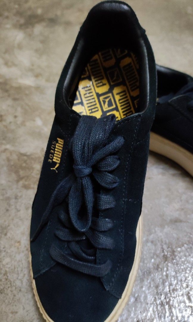 PUMA Suede Platform Mono Satin Women s Fashion Footwear