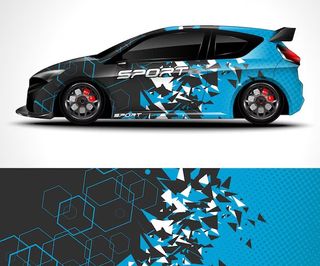 Racing Track Sticker Design, Team Decal Logo, Livery, Vehicle Wrap ...