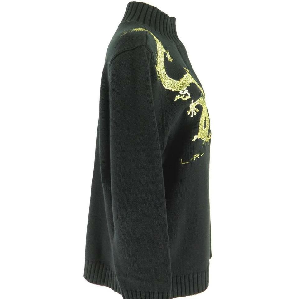 Ralph Lauren Pullover Sweater Dragon Embroidery