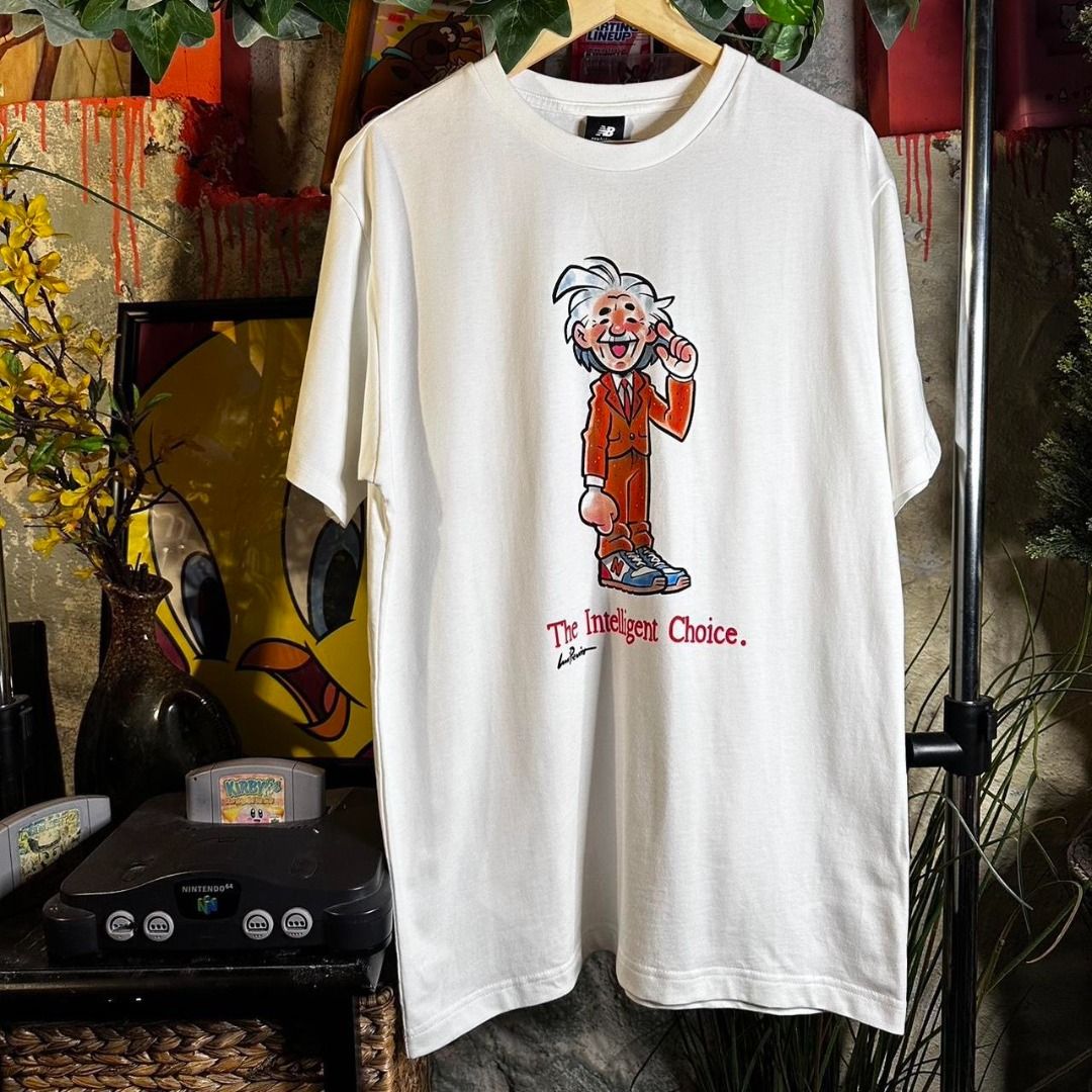 Rare Authentic White New Balance The Intelligent Choice Shirt Albert Einstein