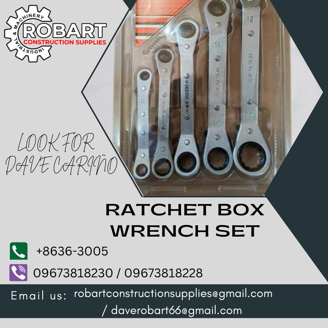 RATCHET BOX WRENCH SET, Commercial & Industrial, Construction Tools ...