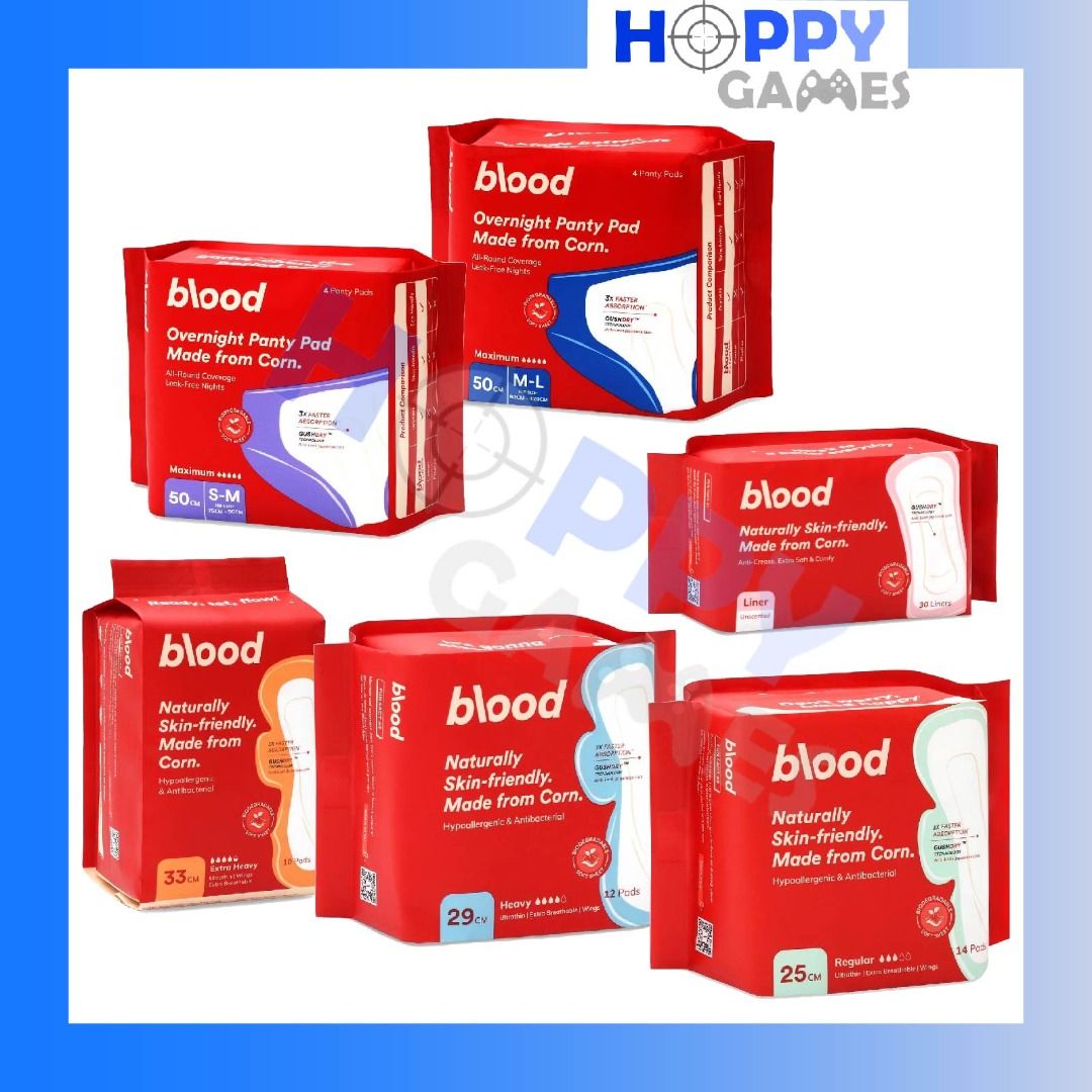 READY STOCK! BLOOD Panty Liner BLOOD Ultrathin Sanitary Pad Wings BLOOD