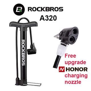 ROCKBROS Bicycle Pump 120PSI Air Pump Dual Valve Aluminum Alloy Bike Mini Pump for Balloon Football Basketball Bicycle accessories