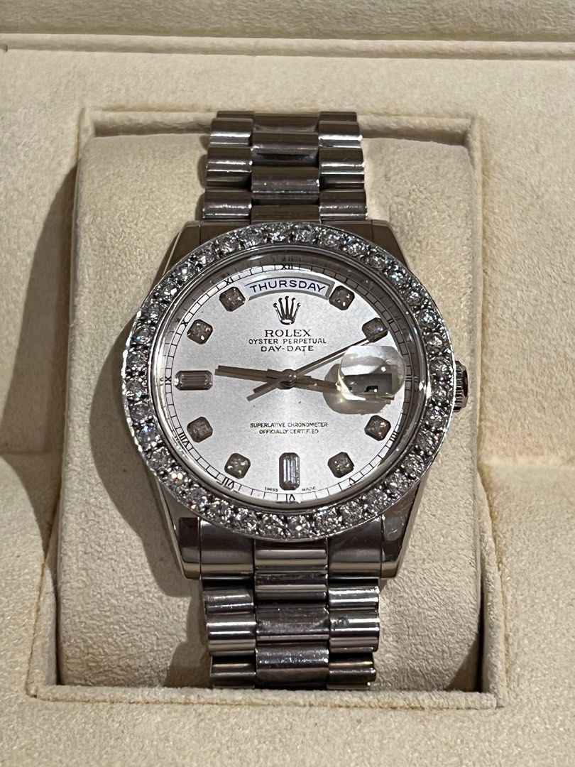 White gold rolex presidential sale