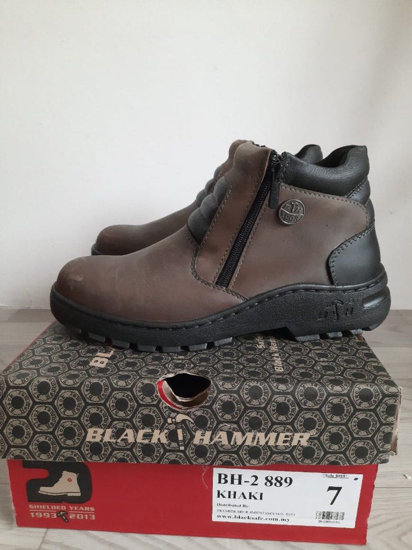 Harga kasut safety black hammer deals