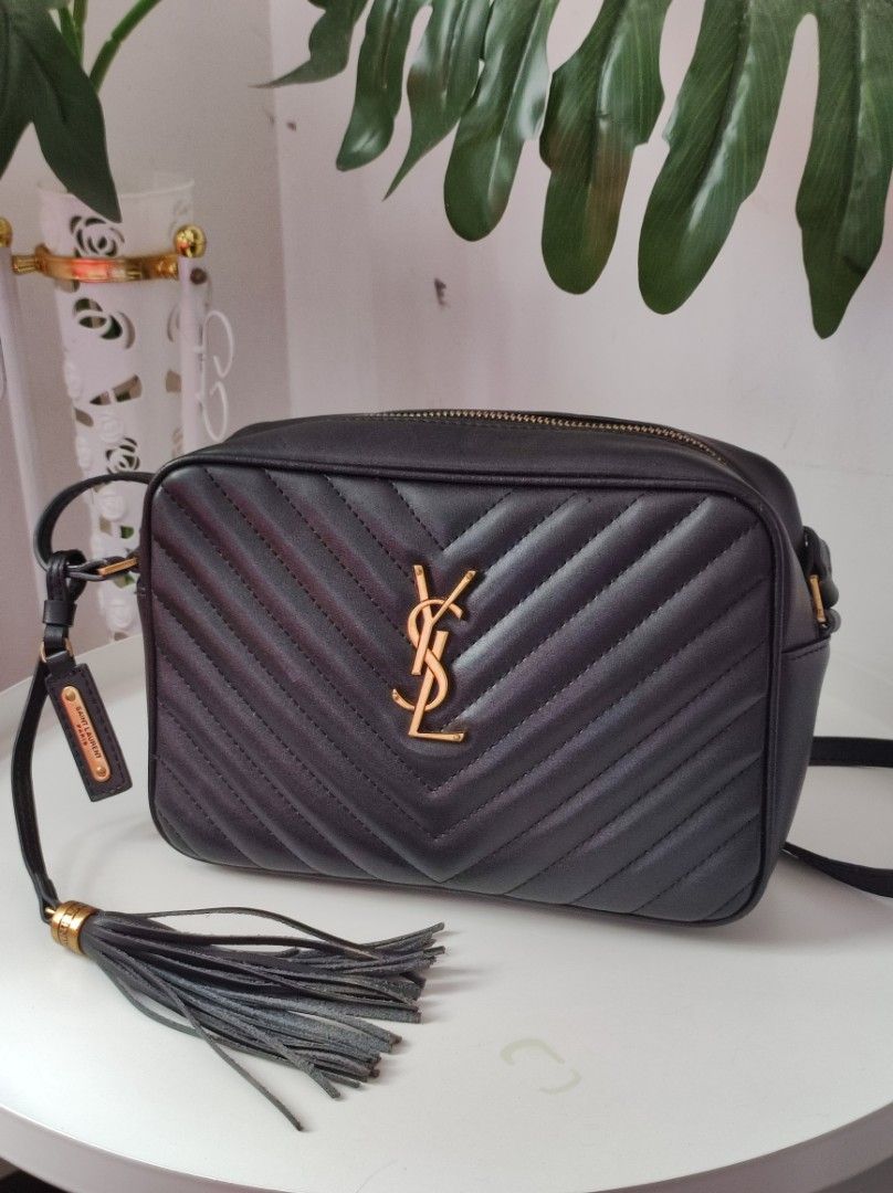 Saint Laurent YSL Lou Camera Bag in smooth leather, Luxury, Bags & Wallets  on Carousell