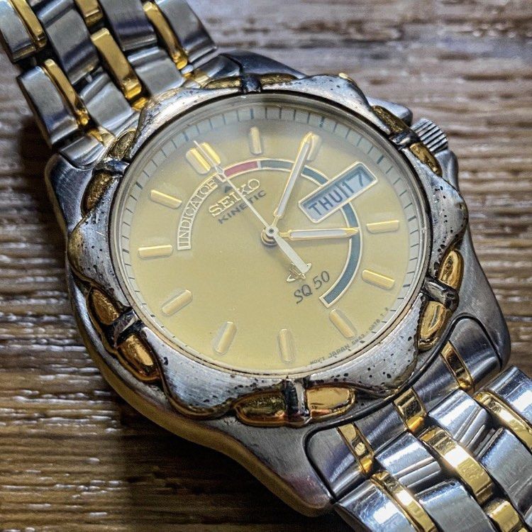 Seiko kinetic titanium sq50 outlet